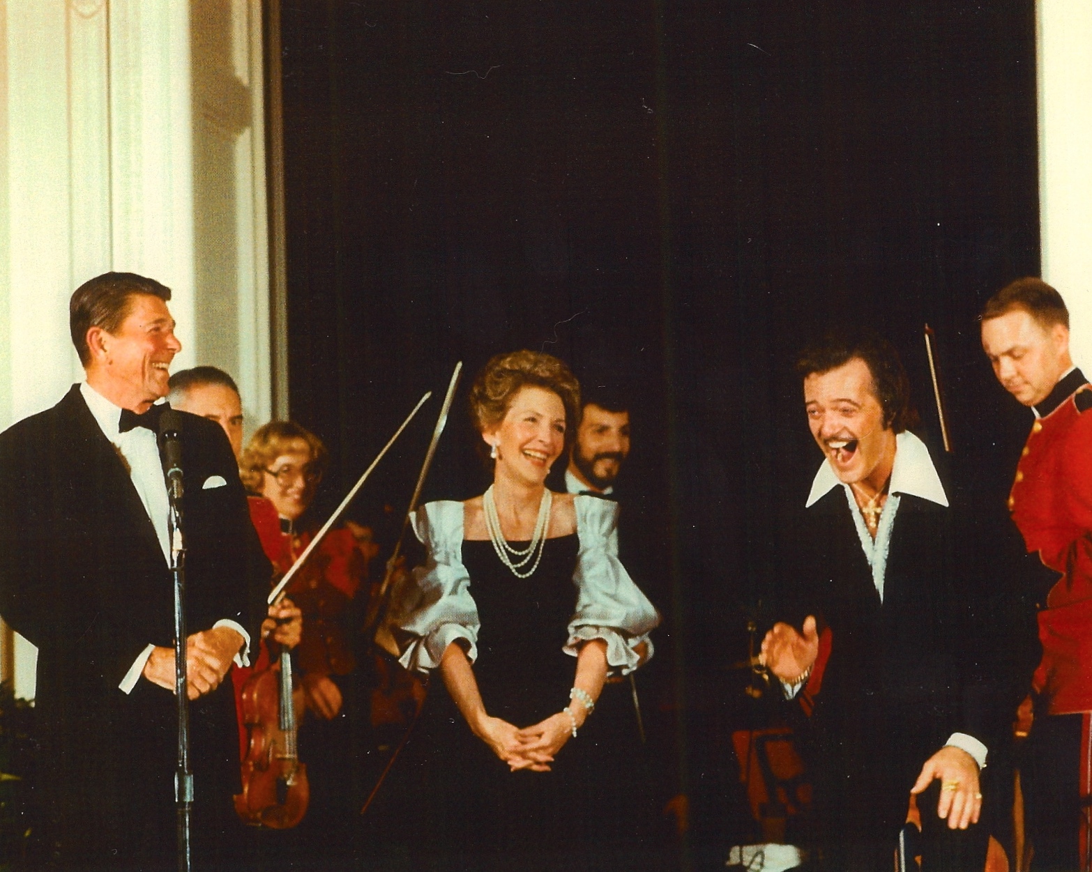 Robert Goulet with President & Mrs. Ronald Regan